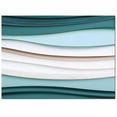 thumbnail image 2 of Area Rugs Indoor Non-Slip Rectangle Rug 4x6 Ft Teal Beige Gradient Wave Abstract Ombre Gradient Modern Rug Rubber Backing Floor Mats Non Shedding Home Decor Carpet for Entryway Living Room, 2 of 8