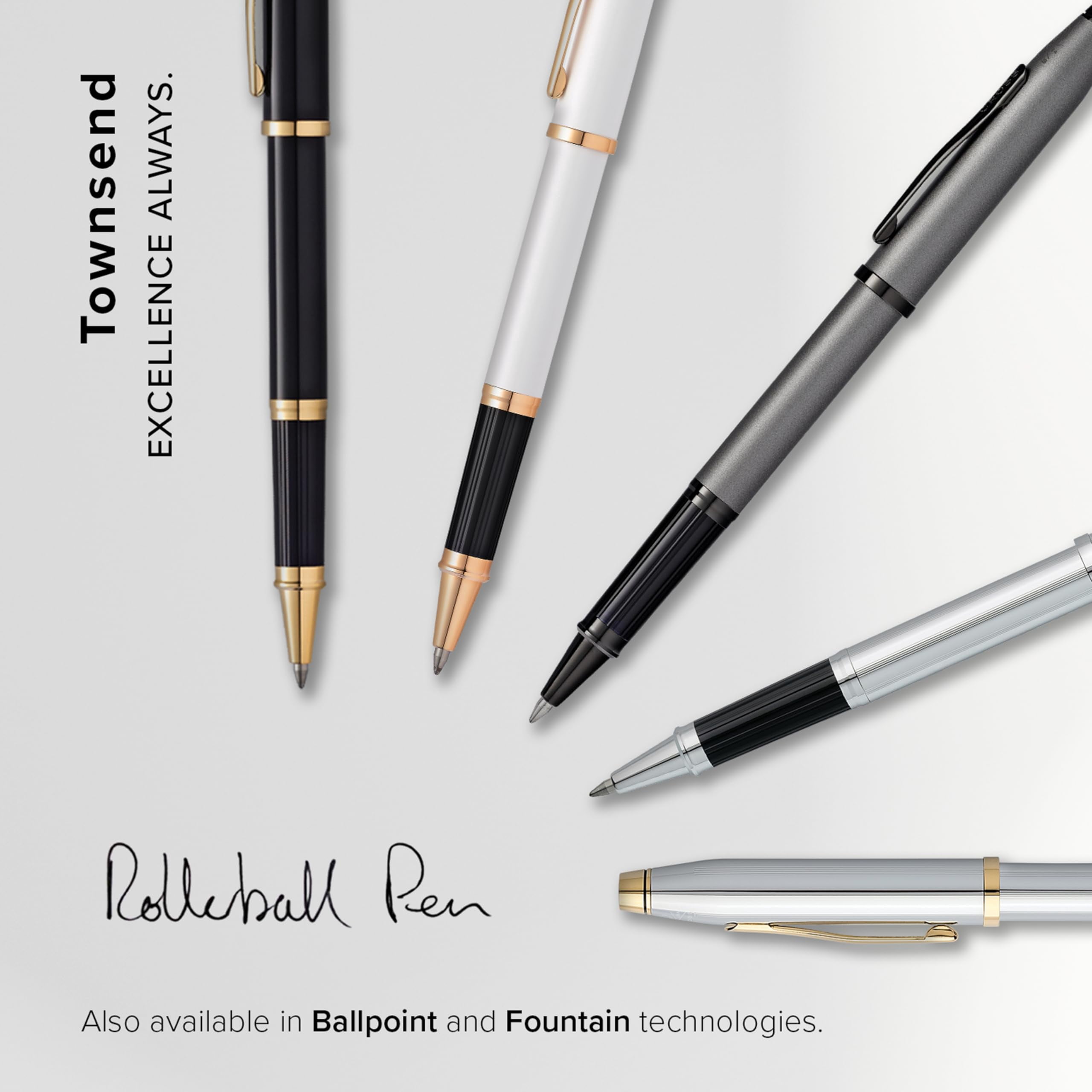 Cross Townsend® Lustrous Chrome Rollerball Pen