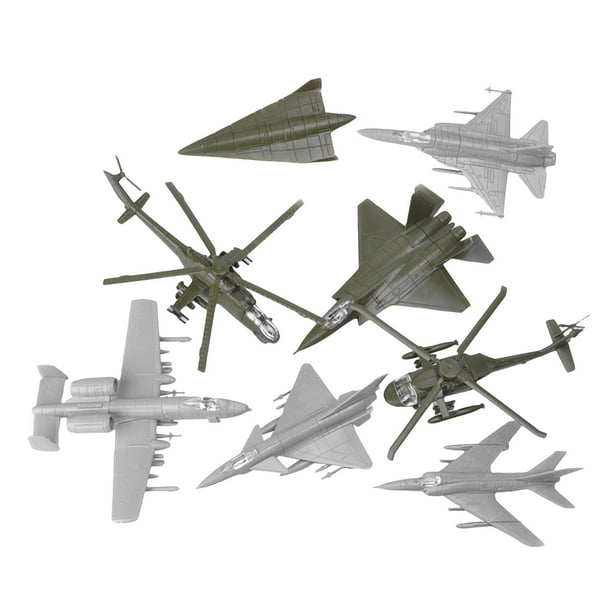 Modelo ensamblado de 8 aviones, modelo de avión a escala 1:144, conjunto de modelos de Pp, modelo de avión para colección