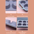 thumbnail image 3 of Billuyoard Moldes Molde para hornear antiadherente de 6 tazas con asa Utensilios para hornear Cupcakes Decoración Gadget de cocina Esfera de Herramientas y accesorios para hornear gris y rosa, 3 of 6