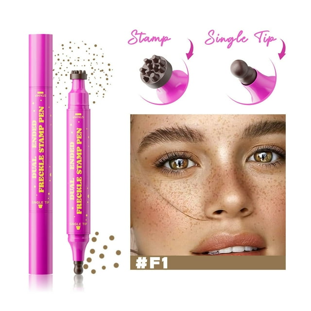 Pisexur Belleza Maquillaje Bolígrafo de agua natural con doble cabezal y cabeza de calabazapara mujeres y hombres
