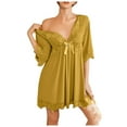 thumbnail image 1 of Women Sexy Foreign Advanced Sense Pure Desire For High Appearance Level Ice Silk Fun Home Nightdress, 1 of 6