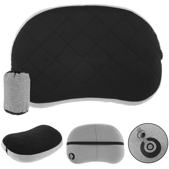 Inflatable Pillow 170g Ultralight Camping Pillow Portable Travel Air Pillow with Detachable Cover Ergonomic Camping Pillow Neck Lumbar Support for Sleeping Backpacking Camping Airplane Hiking