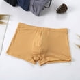 thumbnail image 2 of KaLI_store Boxer Briefs for Men Pack Men's Polyester Blend Total Support Pouch Boxer Brief Yellow,L, 2 of 4