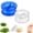 Blue/White, variant on 2PCS Clear Manual Garlic Twister and Ginger Mincer Tool, Multi-Functional Garlic Twister and Masher, Impact Resistant Compact Garlic Crusher, Easy to Clean for Kitchen (2pcs blue)