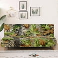 thumbnail image 3 of Yuyamidu Camo Futon Cover Armless Sofa Covers Branch Print Armless Futon Bed Cover with Elastic Edge Breathable Rv Jackknife Sofa Covers Gift for Friends, 3 of 8