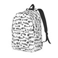thumbnail image 1 of Balery Fish Bones Mochila Clásica Impresa Básica para Viaje, Mochila Escolar Resistente al Agua, Mochila de Lona con Correas Ajustables-Medium, 1 of 5