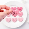 thumbnail image 6 of Opvise 4Pcs/Set Cookie Cutters Non-sticky Easy Demoulding DIY Festive Valentine's Day Love Heart Cake Clay Molds Baking Accessories Hearts, 6 of 7