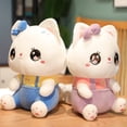 thumbnail image 4 of Nuevos juguetes Kawaii de peluche de gato para niñas, lindos animales de peluche, pareja de juguetes para gatos, regalos de Navidad para niños, decoración del hogar, 4 of 5