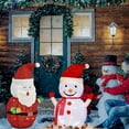 thumbnail image 5 of Lighted Santa Claus Outdoor Christmas Decorations,Light Up Collapsible Santa Claus,Battery Operated Light-Up Christmas Decorations for Porches,Lawns,Yards,27 Inch, 5 of 7