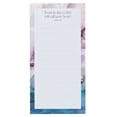 thumbnail image 4 of Christian Art Gifts Compact Magnetic Notepad & Medium Ballpoint Pen Set: Trust in the Lord Inspirational Scripture, Shopping Lists, Memos, Reminders, 70 Lined Easy Tear-off Sheets, Purple/Teal Floral, 4 of 4