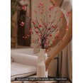 thumbnail image 3 of Forlaoers 38" Tall 8pcs Realistic Ficus Fall Artificial Plants Fake Greenery Stems Tree Olive Branches Silk Leaves Faux Flowers for Home Decor Indoor Table Centerpiece Vases Filler Office Decorations, 3 of 9