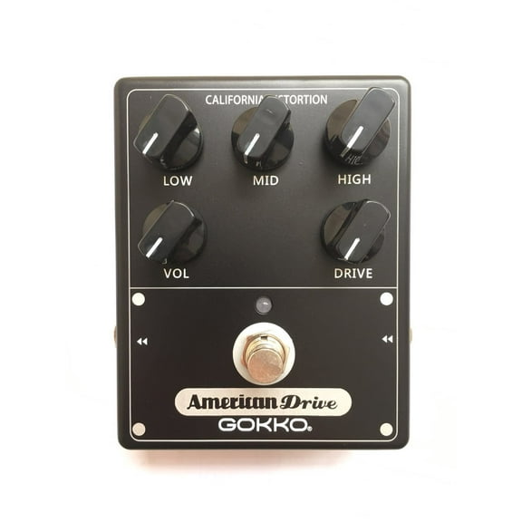 GOKKO HI-GAIN BOX GK-34 - High Gain Amp Simulator Pedal with Mesa Boogie Tone, 5-Band EQ, All-Analog Circuit, Rugged Aluminum Casing - Perfect for Vintage High-Gain Sounds