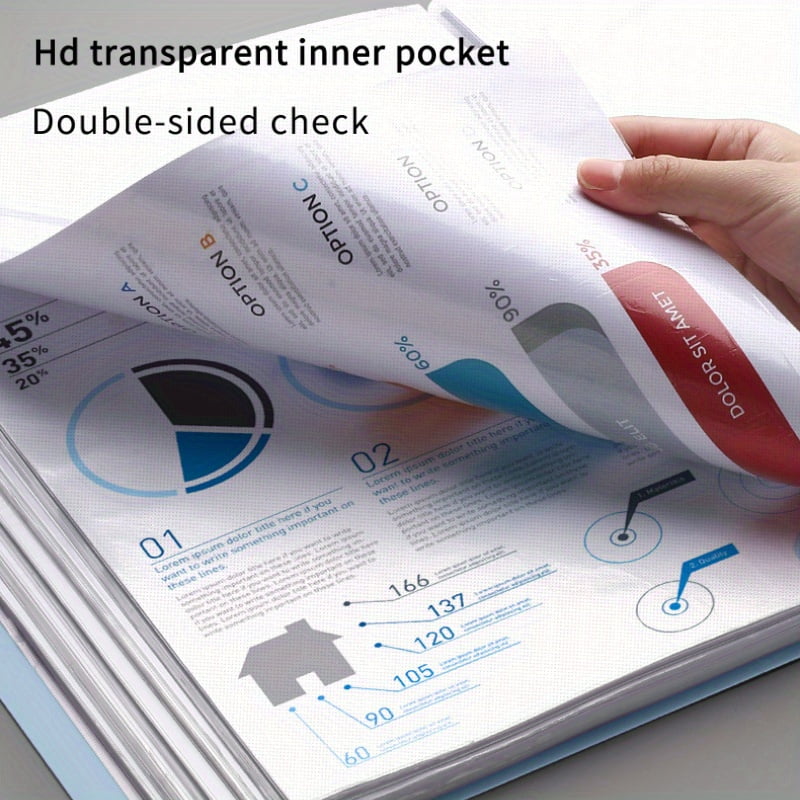 1Pcs A4-sized document contains 60 PP plastic bags. These bags are highly transparent and durable, suitable for use in offices, schools and households as organizing tools. They have a professional