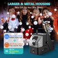 thumbnail image 4 of Máquina de burbujas y humo Wisdomlit 450W con control remoto 3 en 1, 4 of 7
