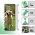 thumbnail image 3 of Impresserve Dog Poop Bags | Eco-Friendly Green Waste Disposal for Dogs | Single Roll Pickup Pet Disposable Bag Container 13.25 x 8 Inch | 1000 Count, 3 of 7