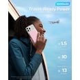 thumbnail image 6 of Magnetic Portable Charger, Magnetic Power Bank 5000mAh with USB-C, Slim Wireless Battery Pack compatible for iPhone 17/16/15/14/13 Series, Pink, 6 of 10