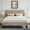 Beige, variant on Novilla Full Size Bed Frame, Full Bed Frame with Headboard, Velvet Upholstered Pull-Point Headboard, No Box Spring Needed, Heavy Duty Feet, Easy Assembly, Black Velvet
