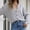Gray, variant on Women's Sweaters and Cardigans with Pockets Fashion Button Reversible Long Sleeves Knit Cardigan Loose Tops Blouse Sweater