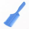 Home Barber Blue Plastic Double Side Hair Razor Comb Tool w Blade