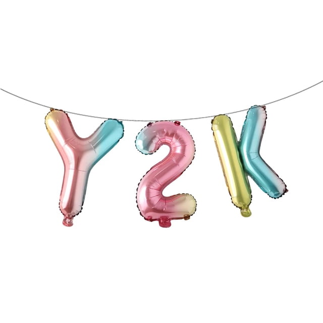 Set de globos de fiesta RUIANSI Y2K Pink para niñas con arcoíris