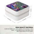 thumbnail image 2 of Creowell Peacock Flowers Feathers Jewelry Box for Necklaces Rings Earrings White, 2 of 5