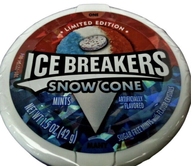 Ice Breakers Snow Cone Sugar-Free Mints, 1.5 oz Tin, 8 Count