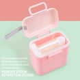 thumbnail image 5 of Dispensador de leche en polvo con caja de color rosa,Dispensadores de leche en polvo,Caja de leche en polvo para bebés,Dispensador de fórmula para bebés,Contenedor portátil de caja de leche en polvo p, 5 of 5