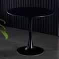 thumbnail image 4 of Black Round Table, Modern Dining Table, MDF Top and Steel Base Tulip Round Kitchen Table, Mid Century Coffee Table for Living Room 24 Inch,Kitchen Table,Oval Dining Table,Gift for Mother'S Day, 4 of 9