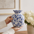 thumbnail image 5 of Blue and White Ceramic Vase Small Flower Vase for Home Decor 5.9 in NOVATRAX, 5 of 10