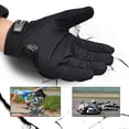 thumbnail image 2 of CHCYCLE Motorcycle Gloves for Men Touch Screen Summer Gloves Black M, 2 of 5