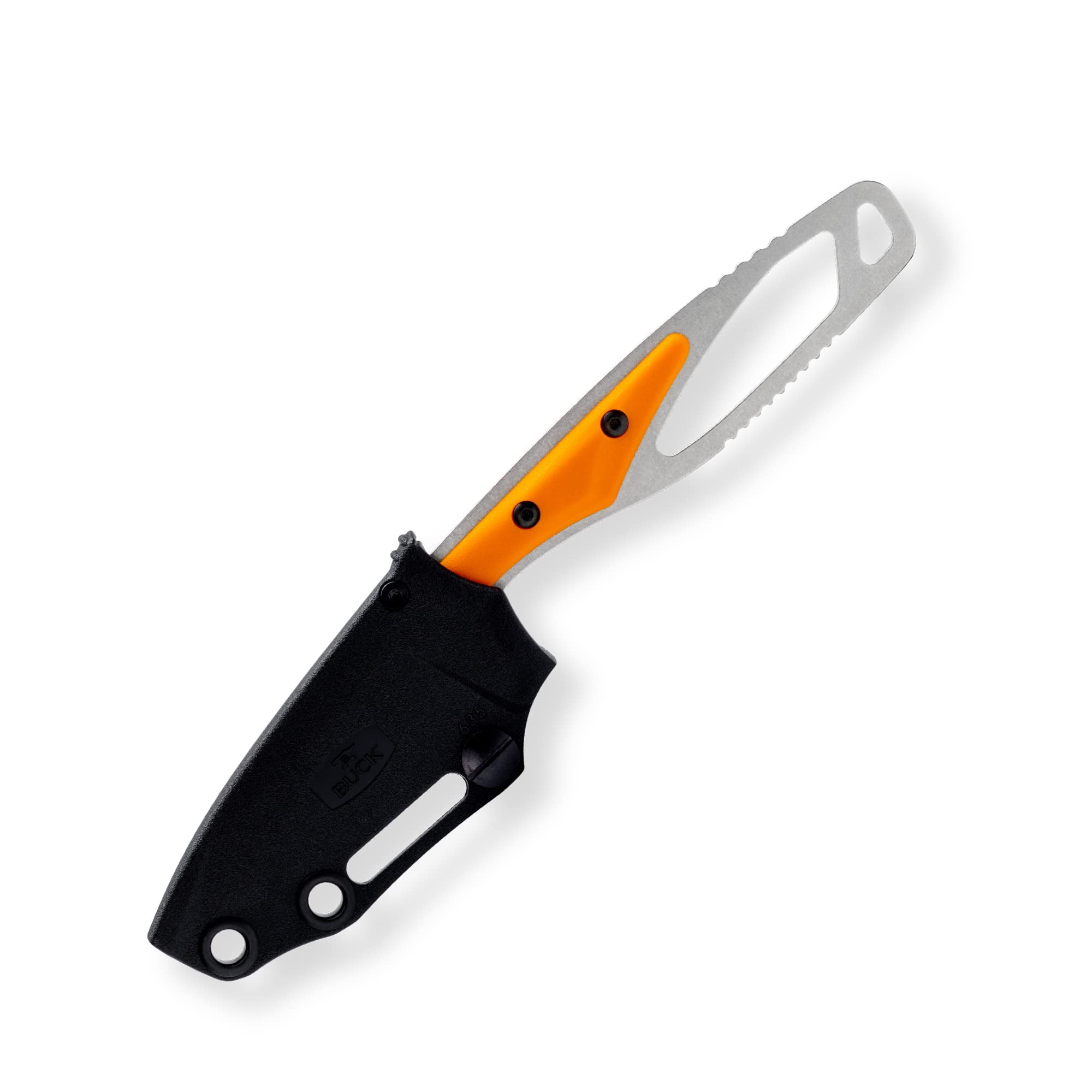 Buck Knives 635 Paklite Cape Select Fixed Blade Hunting Knife, 2 3/4" 420HC Steel Blade, Fiberglass Handle, with Sheath