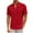 Red, variant on AHTJRT Mens Embroidered Breathable Short Sleeve V Neck Casual Shirts Red L