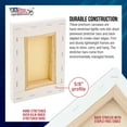 thumbnail image 3 of U.S. Art Supply 5 x 7 inch Stretched Canvas Super Value 10-Pack - Triple Primed Professional Artist Quality White Blank 5/8" Profile, 100% Cotton, Heavy-Weight Gesso - Acrylic Pouring, Oil Painting, 3 of 4