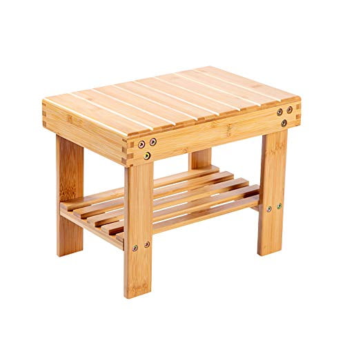 Utoplike Step Stool, Bamboo Small Stool for Children, Bedside