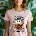 thumbnail image 5 of Resting Witch Face Ghost T-Shirt | Funny Unisex Spooky Outfit, Azalea, Size XL, 5 of 6