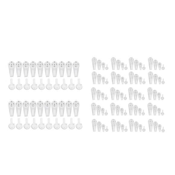Ganchos para Cuadros de Pared Invisible BLESIY ganchos de imagen para paredes duras 40 P