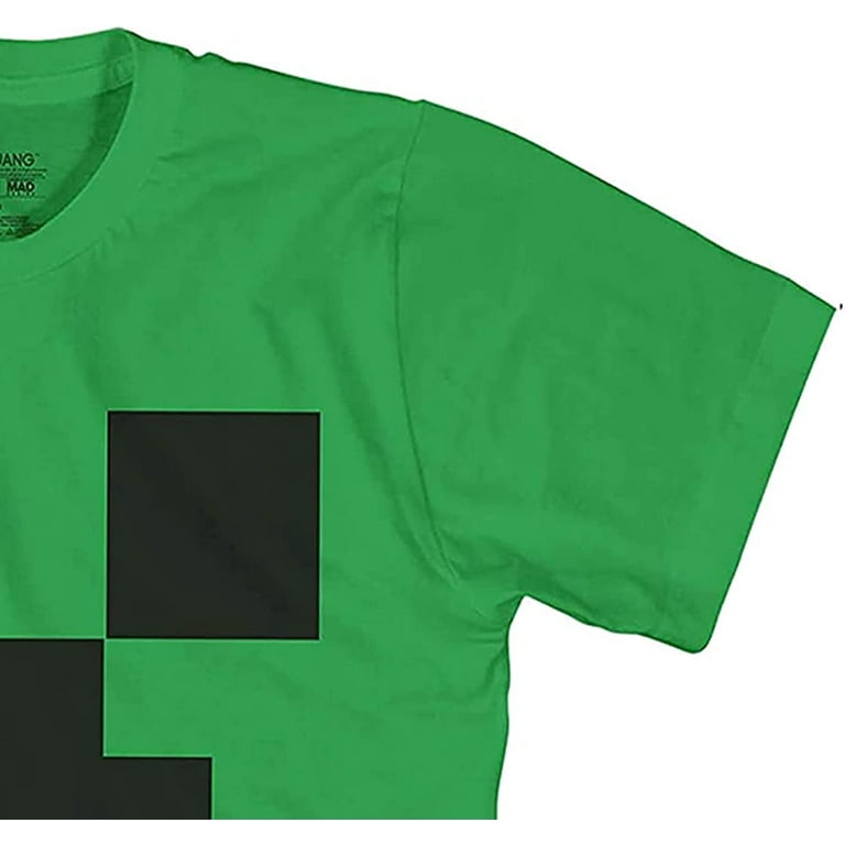  Minecraft Big Boys' Giant Creeper And Logo Tie-Dye Graphic  Print T-Shirt, Small: Clothing, Shoes & Jewelry