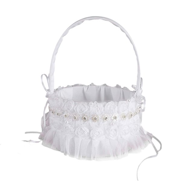 Cesta de niña de boda Sunnimix Manija Cómoda para El Borde de la Rosa del banquete