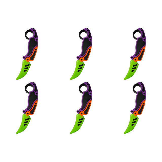 Cuchillo de impresión 3D Diseño creativo Mini modelo para niños y niñas (ordinario) Púrpura