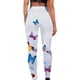 thumbnail image 3 of Gibobby Yoga pants mujer Pantalones de yoga Entrenamiento Correr Leggings Gimnasio Mujer Atlético Fitness Impreso Deportes Pantalones de yoga(Blanco,XL), 3 of 5