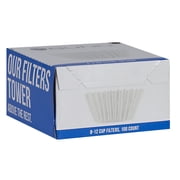 BUNN 8-12 Cup Home Model Coffee Filters, White, Basket style (100 Count)