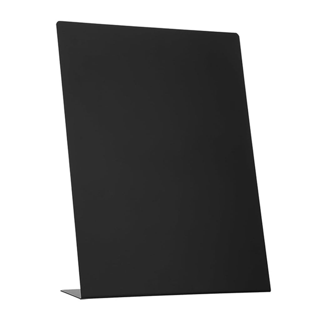 NEXAVKPR L Shaped Metal Memo Display Board Desktop Magnetic Bulletin Board 22x6x28cm