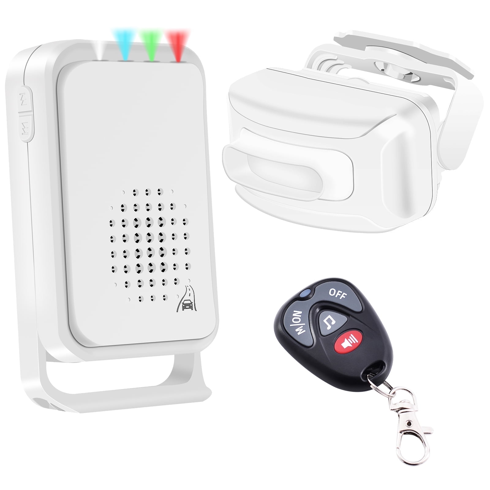 NineLeaf Driveway Alarm, Motion Sensor Alarm Outdoor, Home Security Business Detect Alert with 1 Waterproof Radar Infrared Sensor 1 Receiver 1 Remote, 17 Chime Tunes, LED Indicators for Outdoor Use