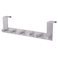 thumbnail image 1 of Stainless Steel Over the Door Hooks Hagner Rack Clothes for Cloth Pants Hat Towel (6-Hook), 1 of 7