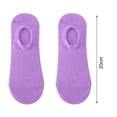 thumbnail image 5 of Eoperou 1 Pair Invisible Socks Quick Dry Anti-skid Breathable Comfortable Low-cut Sweat Absorption High Elasticity Thin Shallow Mouth Women Socks for Students, 5 of 7
