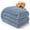 Blue, variant on Yellow Emotional Support Pet Blanket, Ribbed Flannel Plush Throw for Dogs and Cats, Soft Washable Cover for Couch, Bed, Crate