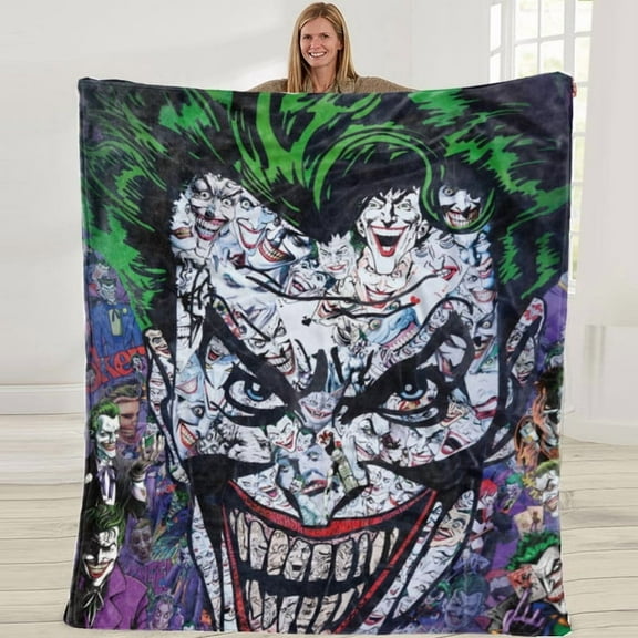 The Joker Gifts Present Throw Blanket Music Fans Bedroom Decorations 50X60 in