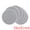 Light Gray, variant on Unique Bargains Round Placemats Set of 6 Woven Table Mats Yellow 15.7x15.7inch