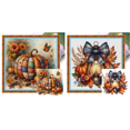 thumbnail image 1 of Kit Punto Cruz Calabaza Impreso Hilo Algodón Ecológico Bordado 11CT 40x40cm, 1 of 8